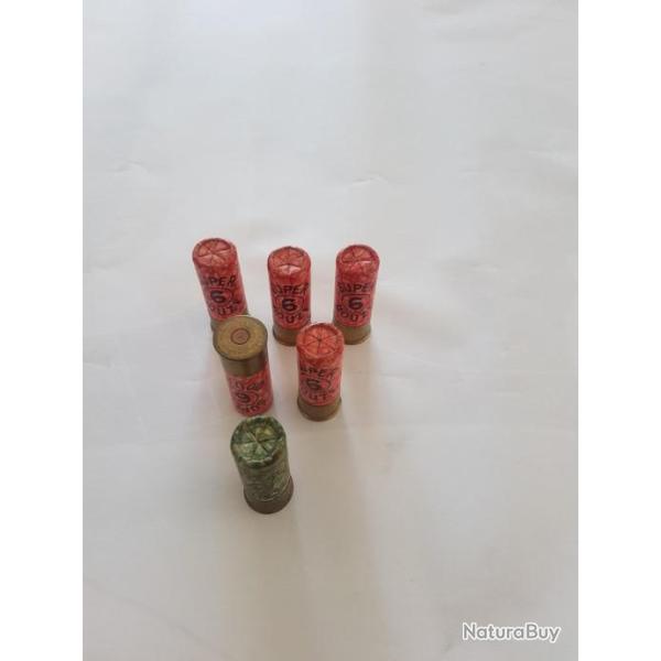 lot cartouches  collector  manufrance en calibre 12