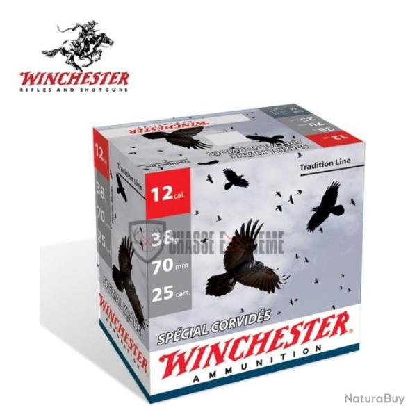 25 Cartouches WINCHESTER Sp�cial Corvid�s 38G Cal 12/70 Pb4