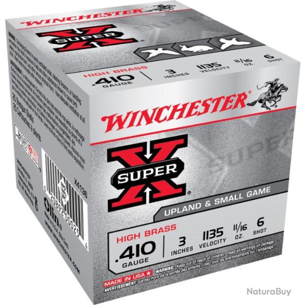25 Cartouches WINCHESTER Super-X 19.5g cal 410/76 PB 4