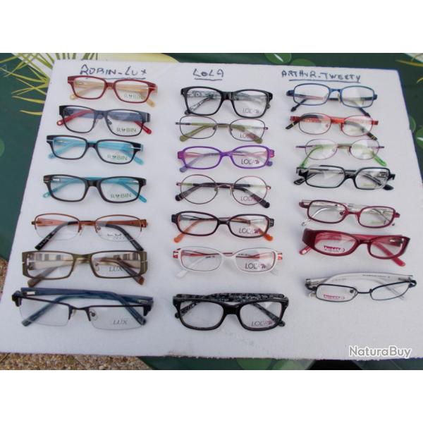 lot de lunettes de marque ROBIN/LUX/LOLA/ARTHUR/TWEETY,�tat neuf!!RARE