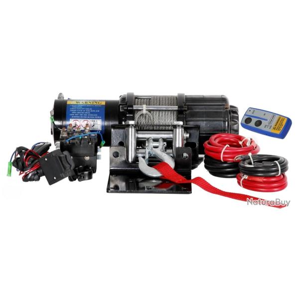 Treuil � c�ble 12 V, c�ble acier 3150 kg