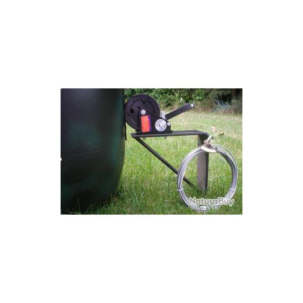 Ensemble corni�re de support, treuil et c�ble