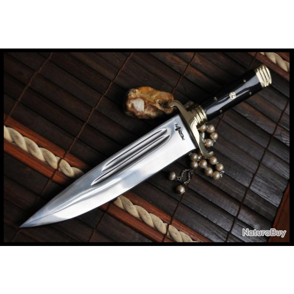 Couteau de chasse forg� � la main en acier � outils (2)