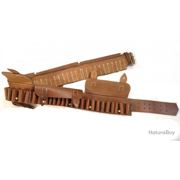 Ceinturon cartouchire  cuir fusil Martini Henry