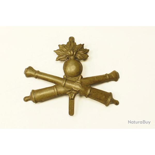 Insigne pour casque Adrian Artillerie 1914 vert