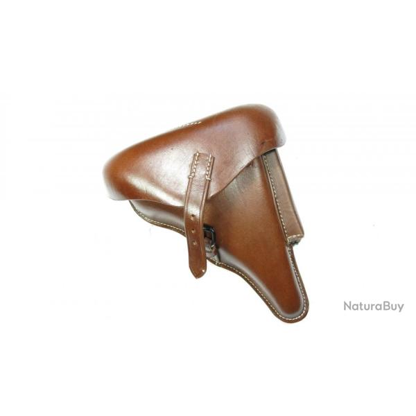Etui cuir P08 couleur fauve dat 1941 ref MIL