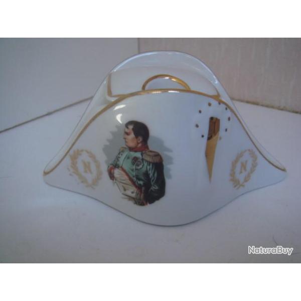 ancien moutardier napol�on en porcelaine hauteur 6 cm x 13,5 cm