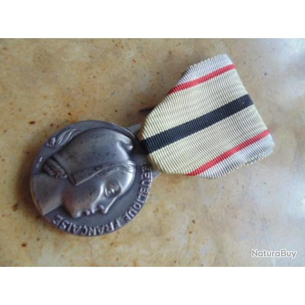 MEDAILLE:comm�morative  patriotes r�sistants � l'occupation RHIN MOSELLE 1939 1945
