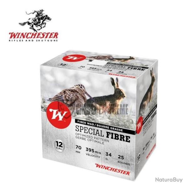 25 Cartouches WINCHESTER Special Fibre 34g cal 12/70 Pb 6