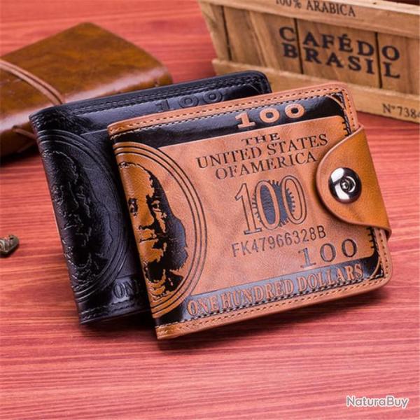 PORTEFEUILLE  100 DOLLARS AMERICAIN