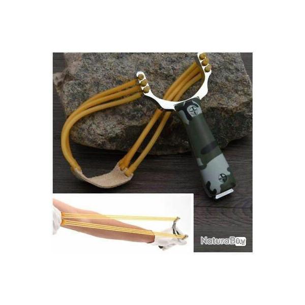 Lance pierre "SINGLSHOT" special billes d'acier - LIVRAISON GRATUITE !!