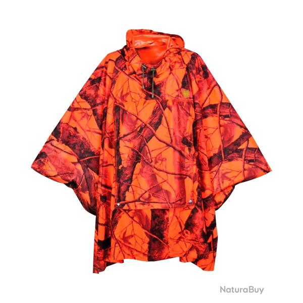 Poncho chasse orange camo (Couleur: Signalcamo, Taille: 4XL)