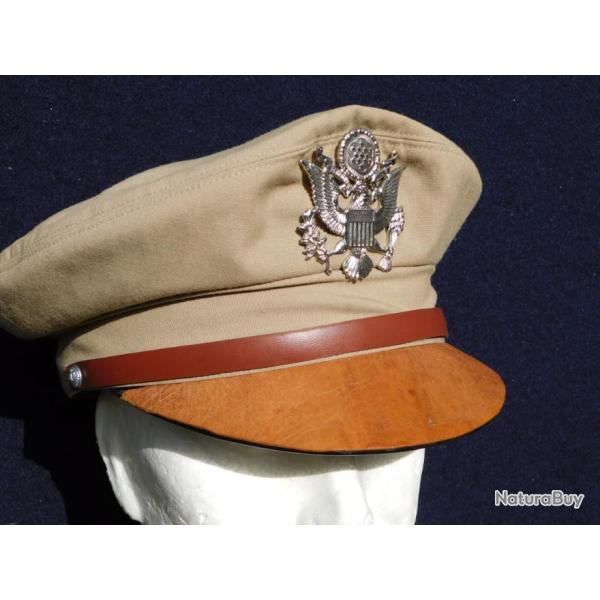 CASQUETTE OFFICIER AMERICAIN W.W. 2.  - mod�le �t� - TAILLE 57