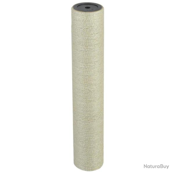Arbre � chat griffoir grattoir niche jouet animaux peluch� 8 x 45 cm 10 mm beige 3702059