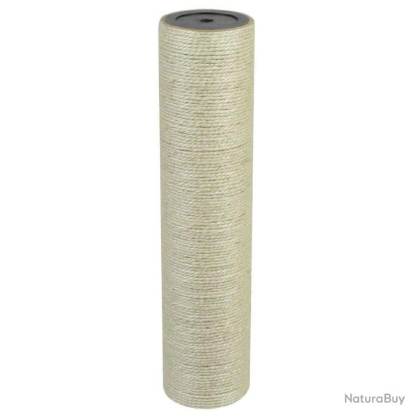 Arbre � chat griffoir grattoir niche jouet animaux peluch� 8 x 35 cm 8 mm beige 3702034