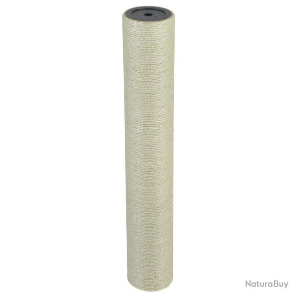 Arbre � chat griffoir grattoir niche jouet animaux peluch� 8 x 50 cm 10 mm beige 3702032