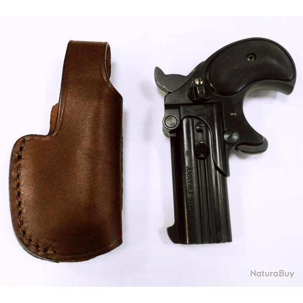 VALENTIN GANCH �tui en cuir avec clip pour derringer