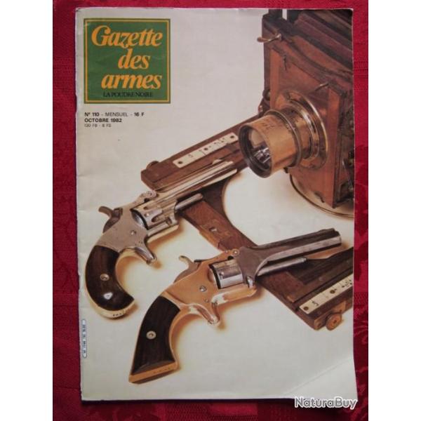 gazette des armes n 110 (voir sommaire dans texte de l'annonce et photo)