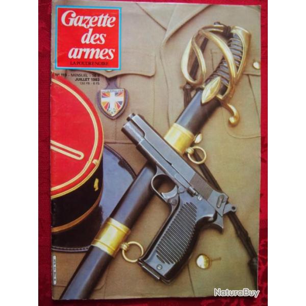 gazette des armes n 119 (voir sommaire dans texte de l'annonce et photo)