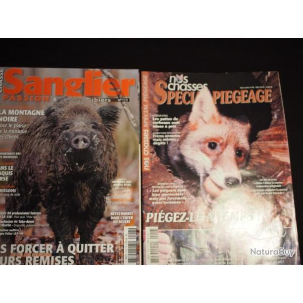 Deux revues CHASSE - HS n 46 Nos chasses spcial pigeag (voir sommaire dans le texte de l'annonce)