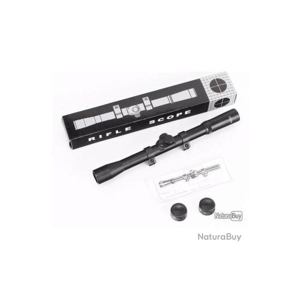 lunette t�lescopique 4X20  carabine � plomb � 22LR ou  airsoft - LIVRAISON GRATUITE !!