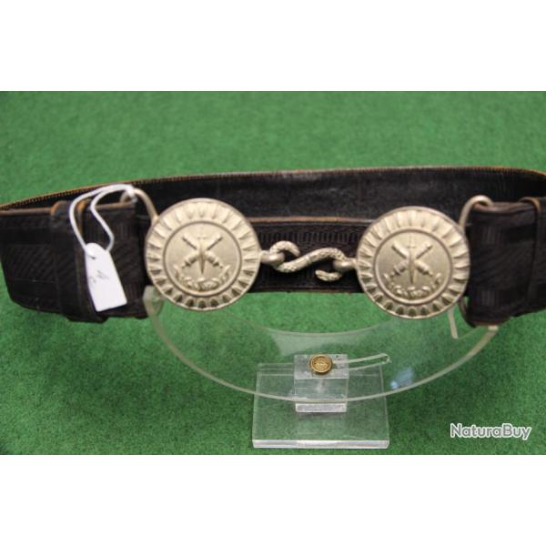 CEINTURON  PORTE  EPEE  D OFFICIER   DU   SERVICE   DE  L ARMEMENT   19 EME  N 4