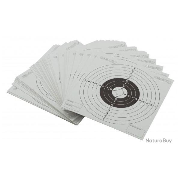 100 cibles carton 14x14 cm pour du tir au plomb