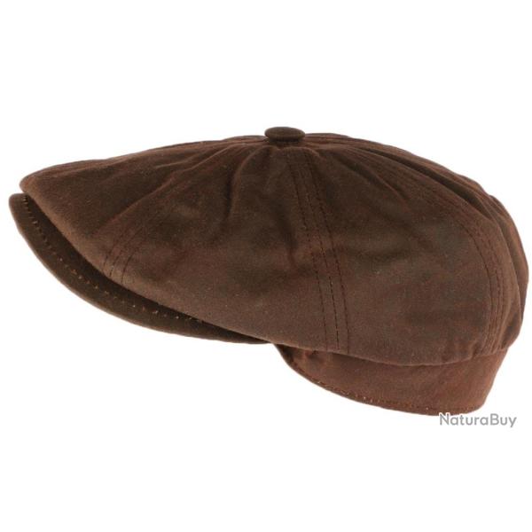 Casquette gavroche Coton Huile marron Creation Francaise Marron