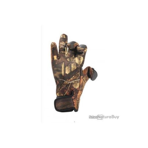 Gants de tir ou pche noprne Camouflage - LIVRAISON GRATUITE !!