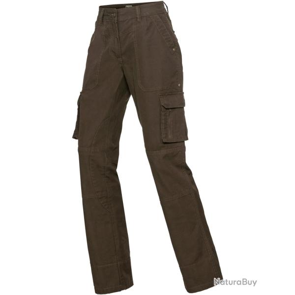 Pantalon cargo dame Franzi Couleur Brun