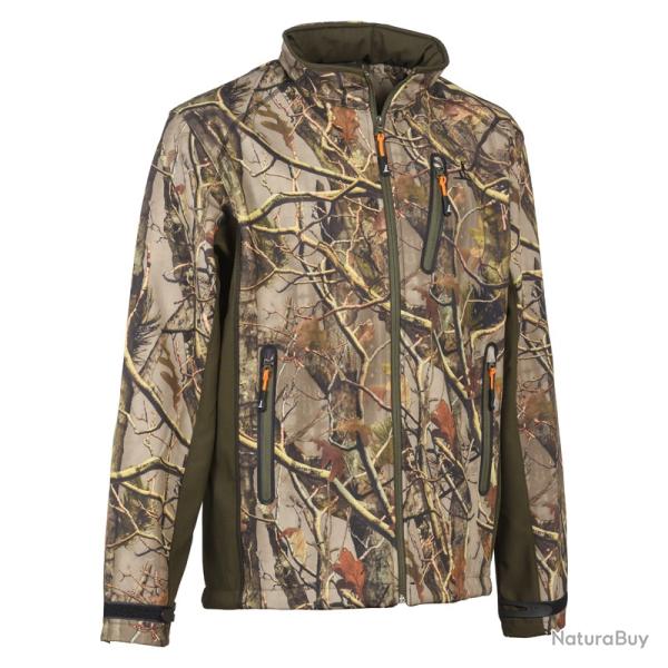 Blouson Percussion Softshell Imperm�able et respirant GhostCamo Forest Evo- TAILLE 4XL