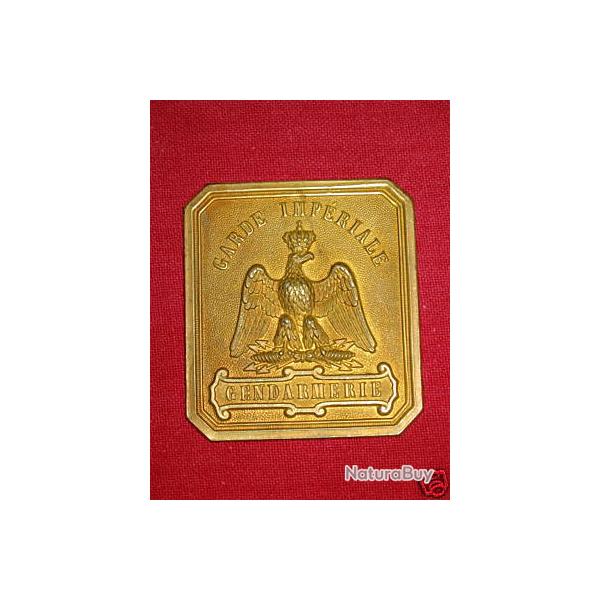Plaque de la garde Imp�riale de gendarmerie