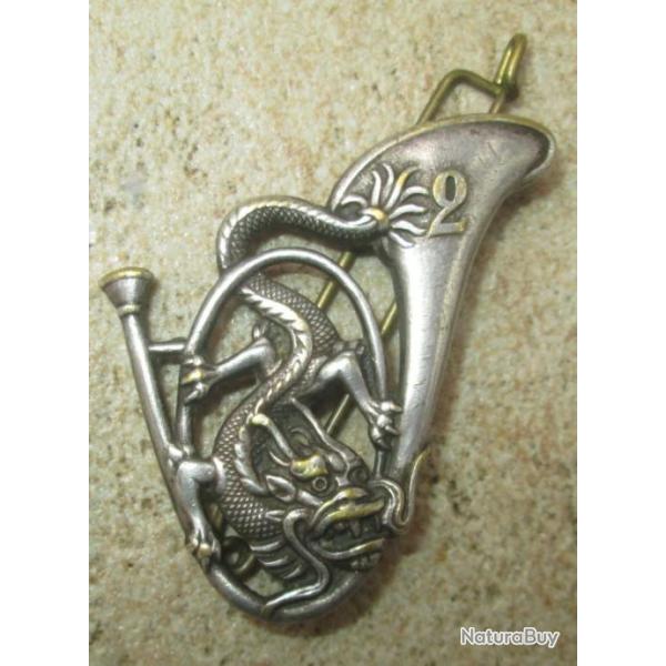 2� Bataillon de Chasseurs � Pied, pavillon � droite, dos lisse