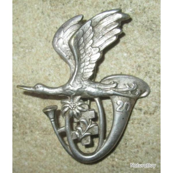 20� Bataillon de Chasseurs Alpins,dos guilloch�, �pingle
