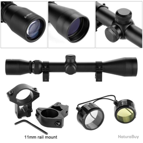 Lunette 3-9x40-Reglage parallaxe- Rsiste jusqu'au calibre 308 - LIVRAISON GRATUITE !!