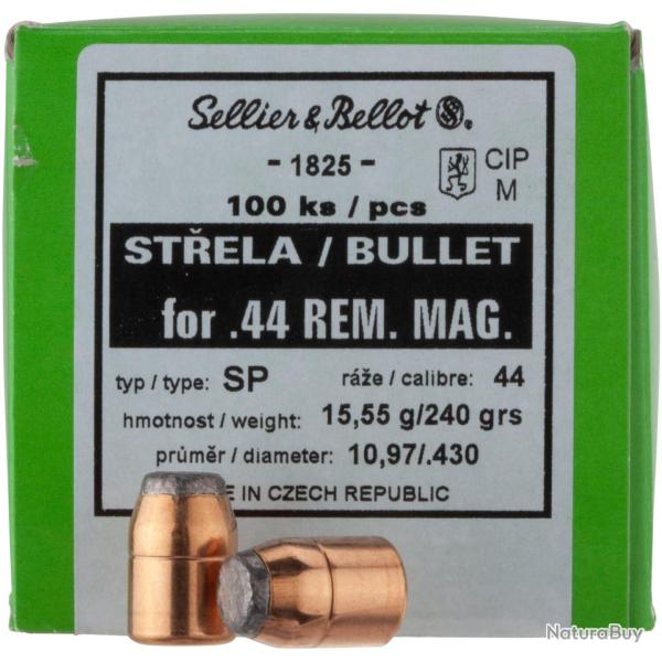 .429 (.44 Mag.) 15,6g/240grs. Demi-blind�e t�te plate (Calibre: .429 (.44))