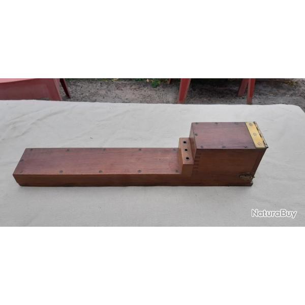 R�gle de Cartographe dans son �tui Bois