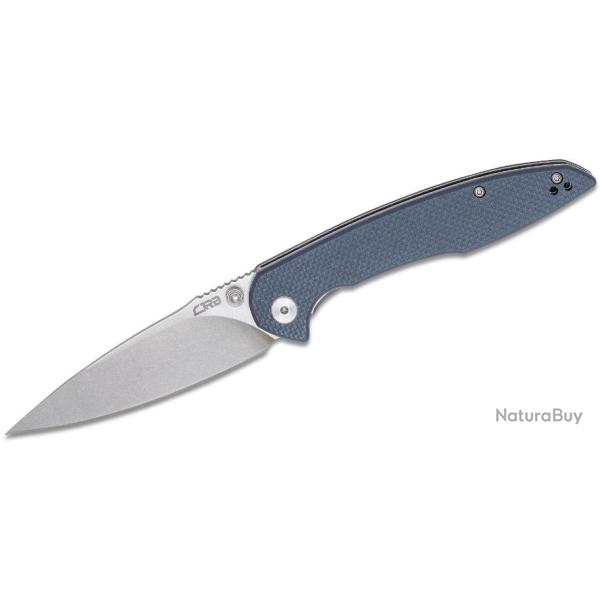 Couteau CJRB Cutlery Centros Gray Lame Acier D2 Manche G10 Linerlock Clip J1905GYF