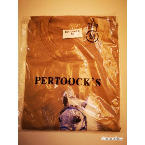T-Shirt beige Pertoock's motif cheval DESTOCKAGE!!!