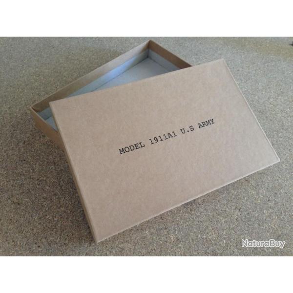 Rplique Boite US ARMY WW2 Colt Model 1911A1 (M1911A1) 1911 pour envoie et stockage du pistolet WWII