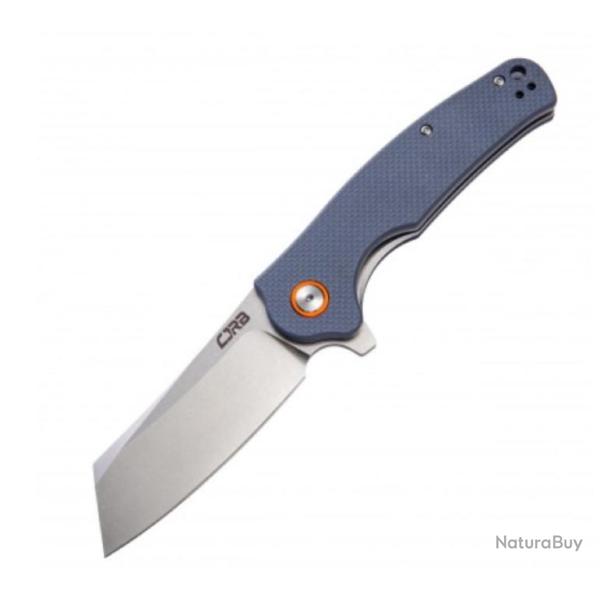 Couteau CJRB Cutlery Crag Gray Lame Acier D2 Manche G10 Linerlock Clip J1904GYF
