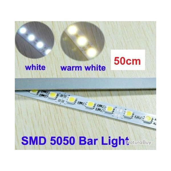 Barrette strip de LED 50 cm ! 108 Leds Blanches 12V Rare ULTRAPUISSANT