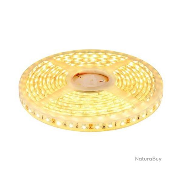 Ruban LED Blanc Chaud 3000K Etanche 5m IP68 24V 300 leds SMD 5050 72W