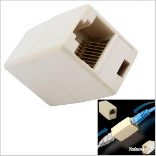 Prolongateur Rallonge RJ45 Reseau Ethernet Femelle