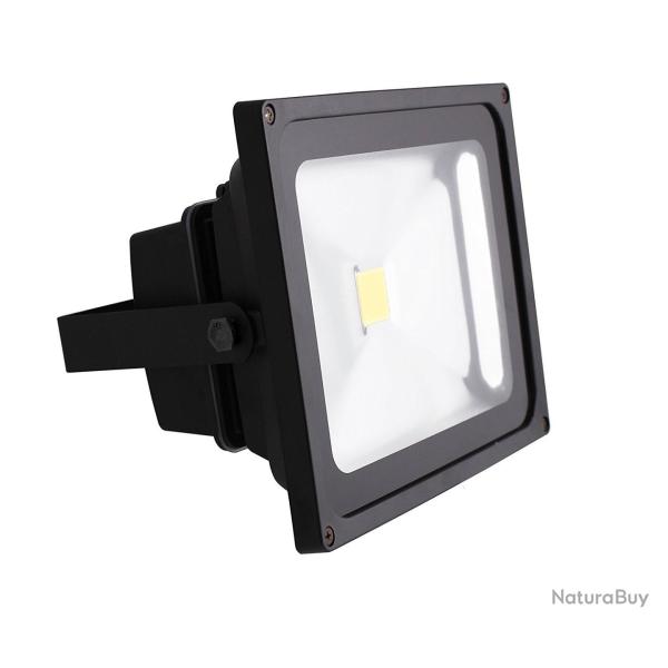 Projecteur Noir Led 10W 6000K blanc froid Pro IP66