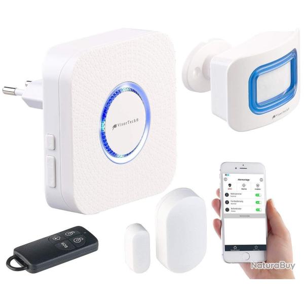 Syst�me alarme complet - Connect� - Application - WIFI - Compatible Alexa