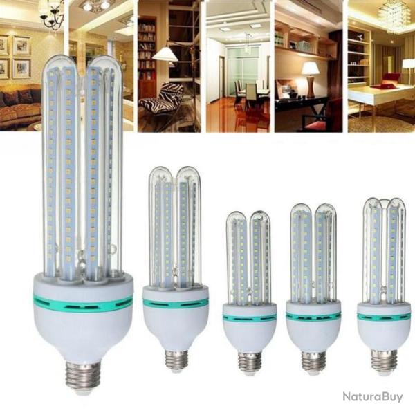 Lot de 10 Ampoules Led E27 U 5W Blanc Chaud Remplace 50W