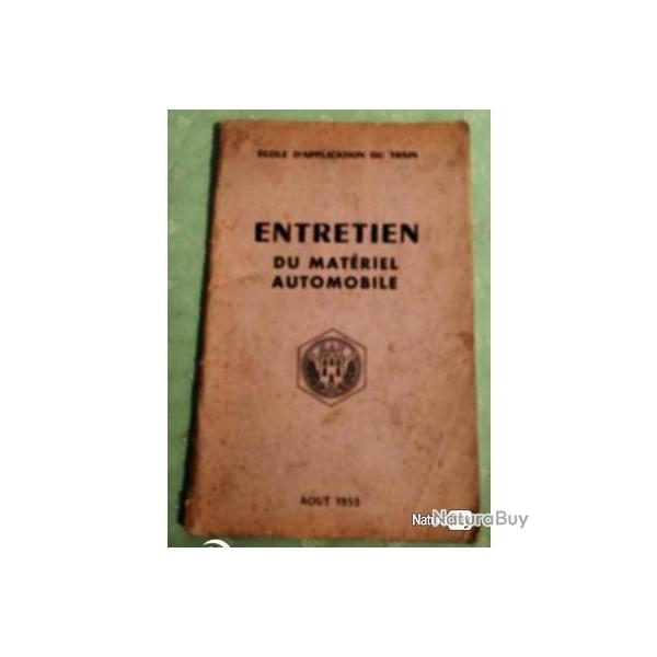 Manuel militaire entretien du mat�riel automobile