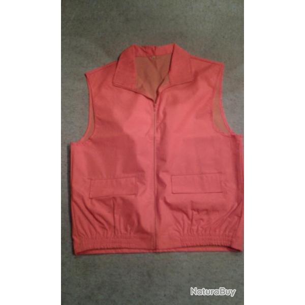 Gilet de chasse  orange fluo taille XXL occasion