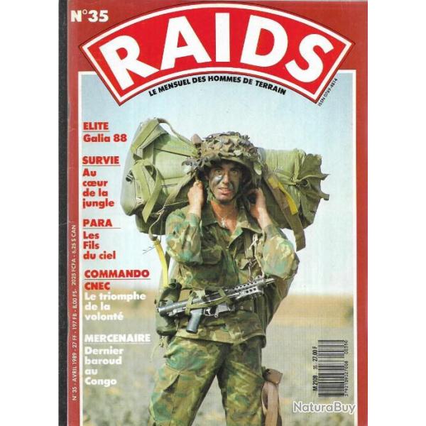 raids 35 . �puis� �diteur , mercenaires dernier baroud au congo, galia paras en andalousie